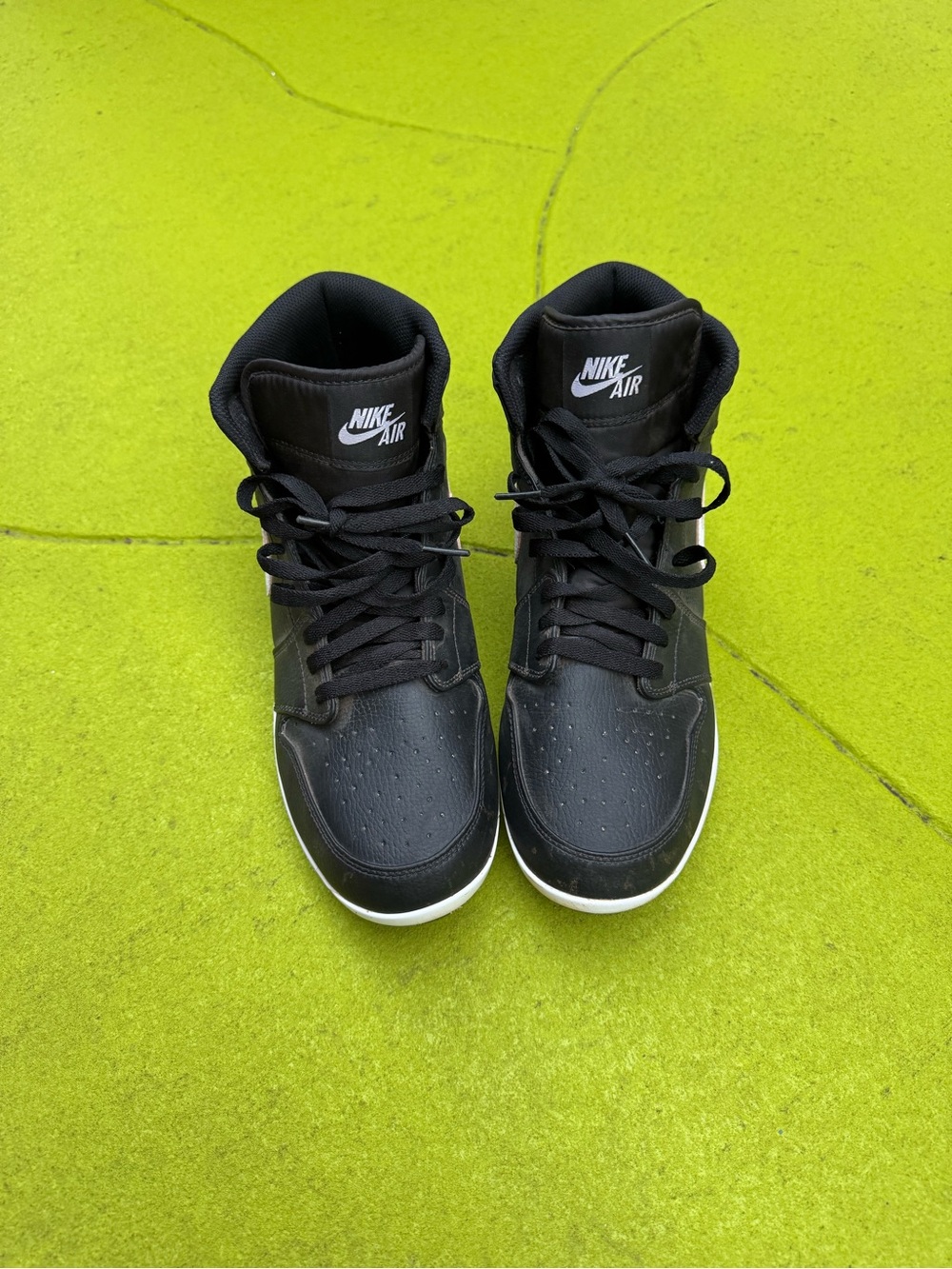 Nike Air Jordan 1 Mid TD Football Cleats Black White Men’s 11.5